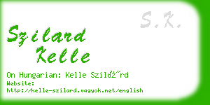 szilard kelle business card